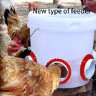 10pcs Chicken Feeder Automatic Feeders No Waste Port For Feeding