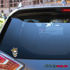 Skull And Crown Sticker Funny Laptop Car Window Bumper 4x4 Jdm Decal Boat