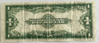 1923  1 One Dollar Us Silver Certificate Large Note - Blue Seal - Horse Blanket