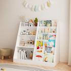New Kids Bookshelf And Toy Storage Organizer  Multifunctional 4 Tier Wooden Kids