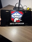 2015 Arkansas Ducks Unlimited Sponsor Booster Metal License Plate Hunter Hunting