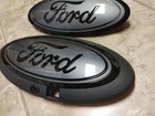 2024-25 F250 Emblems Carbonized Gray   Gloss Black  With Camera  Pair
