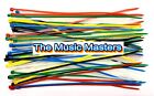 100 Pack Assorted Colors 8 Inch Wire Cable Ties Nylon Zip Tie Down Wraps Straps