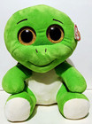 Ty - Beanie Boos - Turbo - 17  Green Turtle Large Plush - Glitter Eyes - Tags