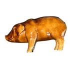 Antique Stoneware Piggy Bank With Bennington Style Glaze Folk Art Coin Bank