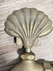 Vintage Solid Brass Scallop Sea Shell Garden Hose Faucet Water Spigot