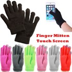 Mens Womnes Winter Knit Touch Screen Thermal Insulated Finger Mitten Gloves Lot