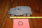 Vintage Marx Battleground Dark Gray German Army Half-track And Driver D - Mpc