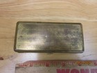 Vtg Gillette Razor case W 5 Pand S Blades-gold Tone  No Internal Thread Shaft