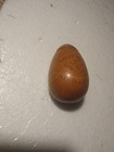Hanov Of Newark Nj Antique Wooden Sewing Egg   Needle Case   Sock Darner   