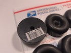 10 Pack Buyers Products 2-1 2  X1  Round Rubber Bumper B1001 In Black