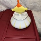 Vintage Holt Howard 1958 Pixieware Mustard Condiment Jar W Spoon Pixie Mcm