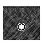  870 Msrp - Montblanc Notepad Case With Pocket 128520 Folio Zip Around Black