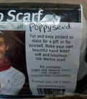 Silk Merino Scarf Kit - Ashford - Luscious Poppyseed Color  Finished 6 Ft X 9 In