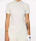 J Lindeberg Shirt Womens Moonbeam Khaki Tour Tech Golf Polo Sport Wicking Sz L