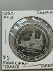 1982 Grand Falls Newfoundland  1 125th Anniversary Dollar Token Proof Like