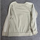 Adidas Essentials 3-stripes Sweatshirt L Beige Tan Fleece Pullover