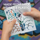 Skeleton Hand Stencil     5x6 Reusable Plastic