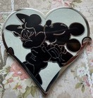 Disney Mickey   Minnie Silhouette Love Story Jumbo Pin By John Le 40  fantasy 