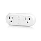 Smart Plug 15a  Wifi bluetooth Outlet Extender Dual Socket Plugs Works With A   