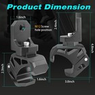 For Polaris Xpedition Adv Northstar Pro-fit Mounting Bracket Clamp Whip Light