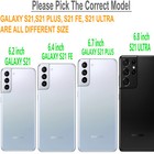 For Samsung Galaxy S21 Ultra Plus Fe Case Phone Cover   Tempered Glass Protector