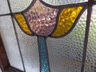 336s Older English Leaded Stained-glass Window 19 1 2  X 17 1 4  0 S h Added