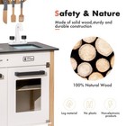 Wooden Play Kitchen  Kids Kitchen Playset With Realistic Design  Toy Kitchen    
