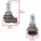 Caltric Headlight Bulbs For Honda Trx250x Trx250x1 2018-2024 34901-hr3-a21