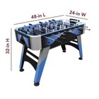 Hathaway 48 In  Size Blueridge Home Competition Wooden Foosball Soccer Table
