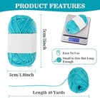 Acrylic Yarn Skeins Set For Crocheting Multicolored 20g Soft Knitting Yarn Skein