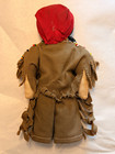 Plains Tribe sioux Style Native American Doll With Cross Beaded Design