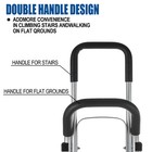2 In 1 Aluminum Hand Truck Heavy Duty Stair Climber Dolly 650 Lbs Capacity