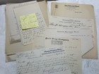 13  1886-1908 Iowa Ephemera Pieces 5 Business Letterheads   8 Plain Letters