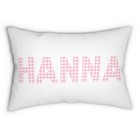 Personalized Gingham Name Monogram Pillow Baby Nursery Kids Room Cushion