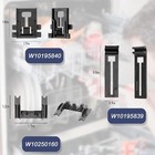 Dishwasher Top Rack Adjuster Kit For Kitchenaid Whirlpool Maytag Upper Rack P   