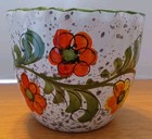 Vintage Mcm California Gardenware Planter Flower Pot - 5 1 4  Tall Made In Italy