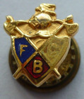 Vintage Knights Of Pythias  fcb  Lapel Pin tie Tack