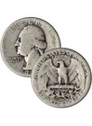 90  Silver  Washington Quarters Random Dates 