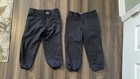 Nwot Mizuno Girls Yl Black Softball Pants  two Pairs  