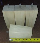 6  Wood Sofa Couch Chair Ottoman Furniture Bed Legs - Set Of 4 Raw Or Stainable