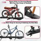 Ebike Rack With Ramp  Foldable Bike Rack For Tow Hitch  Heavy Duty Bike Carrier 