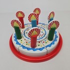 Melissa   Doug Birthday Party Pretend Play Cake Wooden Food Toppings Complete
