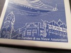 Holland America Eurodam Nieuw Amsterdam Delft Tile Coaster Cruise Line New V1
