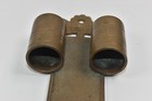 Antique Vintage Victorian Wall Mounted Metal Double Match Safe Holder W Striker