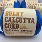 Lot Of 5 Vintage Bulky Calcutta Cord 200 Ft Blue Macrame Craft Cord 3 16  Smithf
