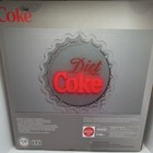 Coca-cola Diet Coke Neon Wall Art Sign Battery Operated 8x8 Bottle Cap Nib