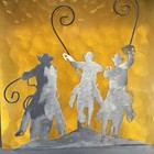 Riding Cowboy Suncatcher Picture Metal Art