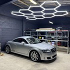 Led Hexagon Garage Lights 11 Grid Hexagonal Ceiling Shop Light 329w For Workshop