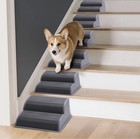 6 Pack Of 2-step Modular Dog Ramp - Portable Non-slip Stairs Steps Small Pets